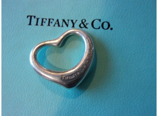 (#58) Tiffany & Co Elsa Peretti Open Heart 925 Sterling Silver (5.6 Grams)
