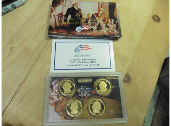 2007 United States Mint Presidential $1 Coin Proof Set