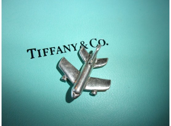 TIFFANY & Co Jet Plane Key Ring PART 925 Sterling Silver (5.5 Grams)