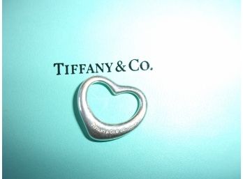 (#30) Tiffany & Co Elsa Peretti Open Heart 925 Sterling Silver (5.7 Grams)