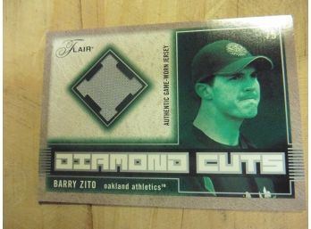 Barry Zito Game Worn Jersey Swatch