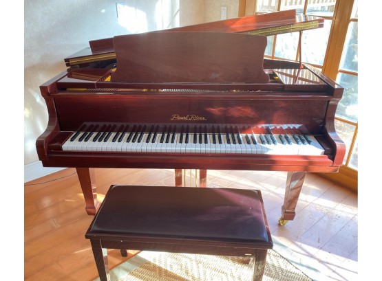 PEARL RIVER GP-142 #969476 Baby Grand Piano  With Bench & Music Sheets