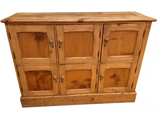 An  Antique Pine  Six Door Cabinet / Side Board - 49'w X 17'd X 35'h