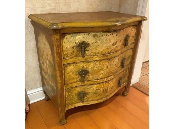A Vintage Distressed Three Drawers Chest - 36'w X 22'd X 35'h