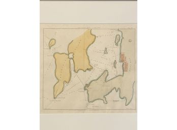 A Survey Map Of Connecticut Coast & New Port 1831