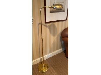 A Frederick Cooper Brass  And Metal  Adjustable Floor Lamp - 16'w X 56'h