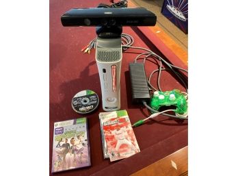 XBOX 360 Game Console & Game Controller Bright Green, Kinect X BOX 360, Etc