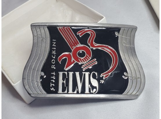 Elvis Still Rockin EP-20 Limited Edition 640/2500 Pewter & Enamel Belt Buckle