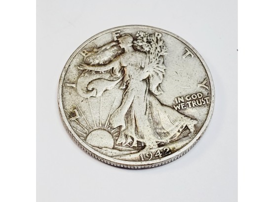 1942 Walking Liberty Half Dollar Silver