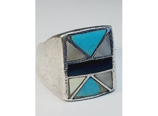 Hand Made Vintage Sterling Silver Native American Ring