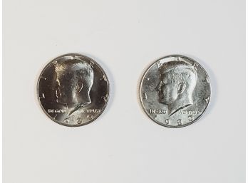 1980 Kennedy Half Dollars P And D Mints