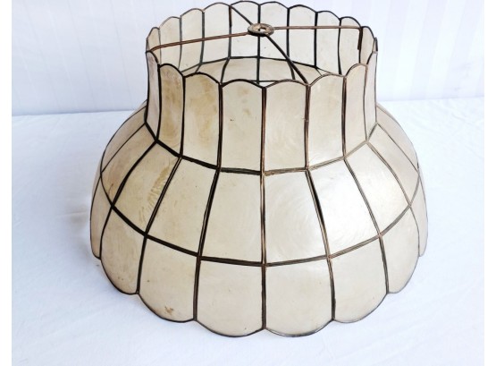 Vintage Capiz Shell Lamp Shade MCM