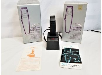 Vintage Wahl Cordless Trimmers #8900