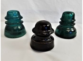 Vintage Hemingway Glass & Ceramic Insulators