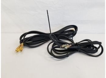 2 Audio/video Jack Cables 12' In Length