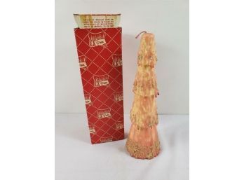 Vintage 1950s Cone Tower Christmas Candle - Made By Penn Wax Works #523