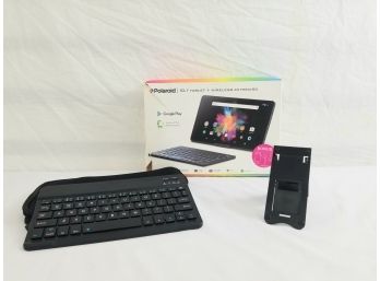Polaroid 10.1 Bluetooth Keyboard  With Stand & Portable Case (Tablet Not Included)