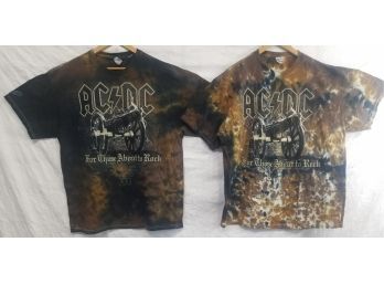 Vintage ACDC Tie-Dye Concert  Shirts XL