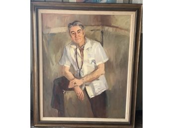 Beautiful Original Portrait Of Dr. Cliff Mills, By Nancy Reilly.