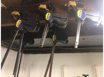 Various Size Quick Grip Bar Clamps - 12 Total
