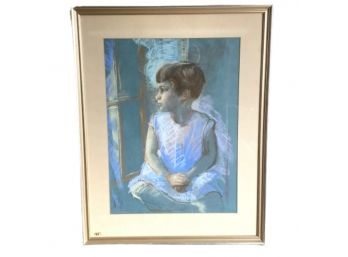Original Drawing Of Child Signed By Artist, Nancy Reilly