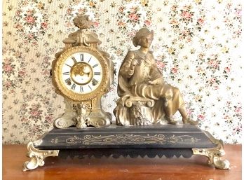 Antique Ansonia Clock Company, Figural Clock