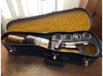 Vintage Travel Bar In Violin Case