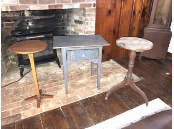 Three Vintage End Tables