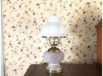 Beautiful Pastel Frosted Glass Converted Kersonine Lamp