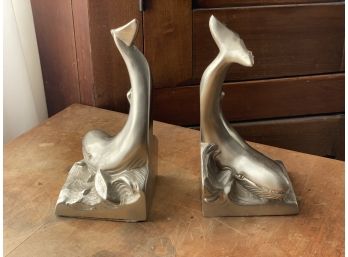 PM Craftsman Whale Bookends