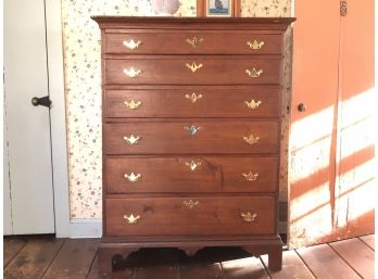 Vintage Stanely Furntiure Solid Wooden Chest Of Six Drawers