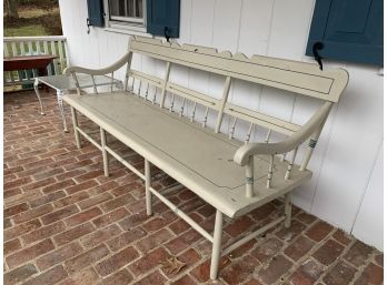 Large Wooden Outdoor Bench