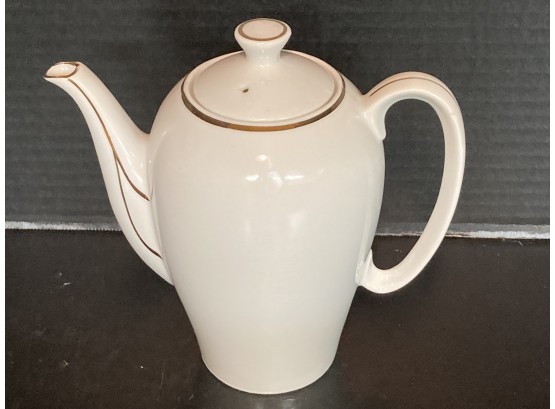 White And Gold Trim Japan Teapot