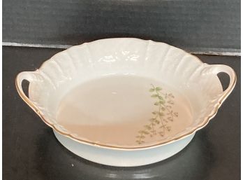 Vintage Hackefors Linnaea Borealis Swedish Porslin Round Serving Bowl (8 3/4 Inches In Diameter)