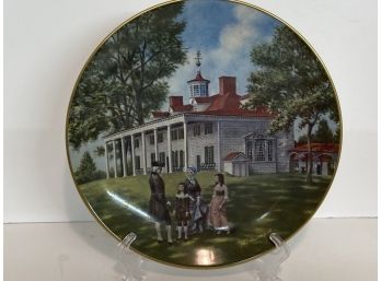 Vintage Gorham American Commemorative Council Southern LandMark Series Mount Vernon Display  Plate (1978)