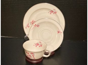 Vintage Furstenberg Floral Cup, Saucer, And Side Plate
