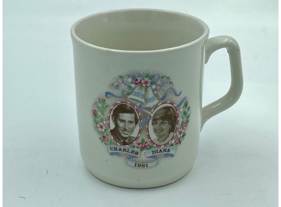 British Royal Wedding Mug, Charles & Diana, 1981