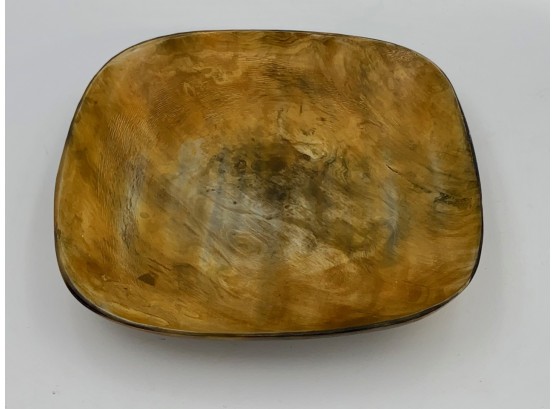 Burled Wood Low Bowl Made In India