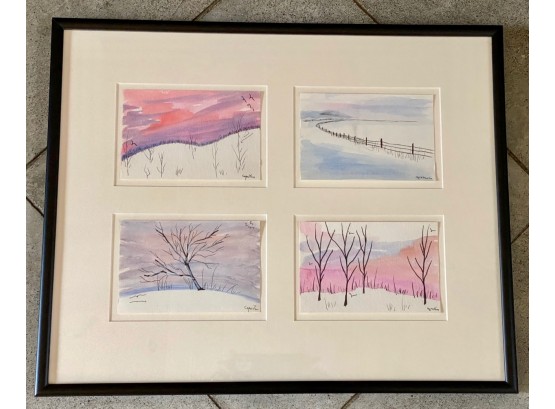 Winter Watercolors By Cynthia Parker