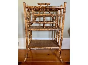 Bamboo Magazine Rack With Handle At Top