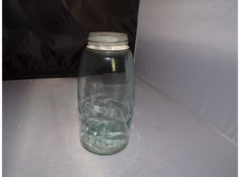 Antique Mason Aqua Glass  Canning Jar 1858
