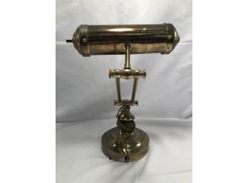 Vintage Interpur Brass Double Hinged Adjustable Lamp