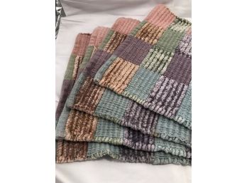 Set Of 4 Woven Chenille Placemats