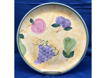 Fruit Pattern Serving Plate 12 Marked