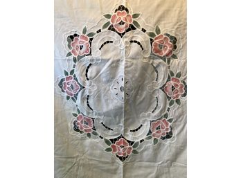 Vintage 100 Cotton Cutwork Shower Curtain