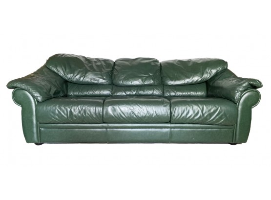 A Vintage Leather Sofa By Natuzzi