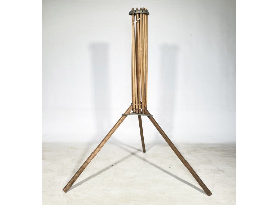 An Antique Wood Drying Rack