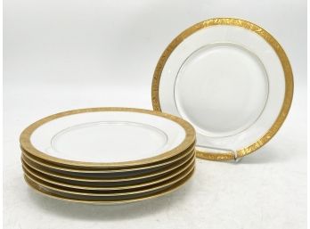 Vintage Victoria Gold Rimmed Salad Plates