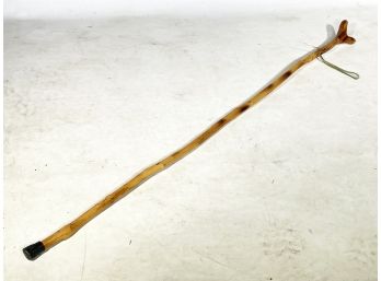 A Handmade Irish Pine Walking Stick