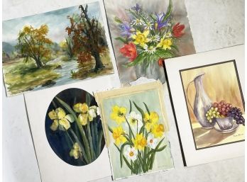 Vintage Original Watercolors From Noted Hudson Valley Artist Elaine Johnson